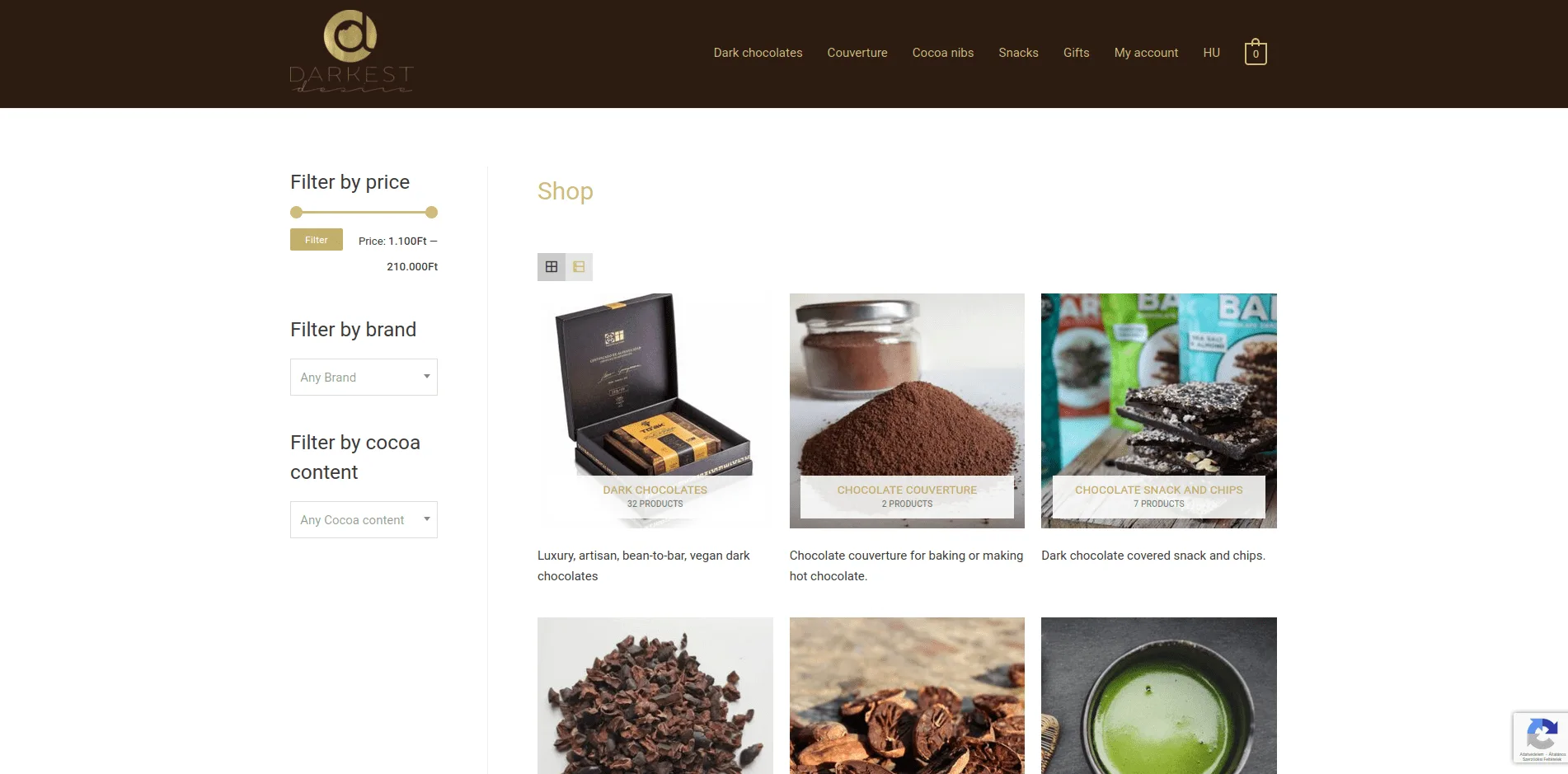 darkchocolates.eu webshop